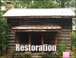 Historic Log Cabin Restoration  Clyde, North Carolina
